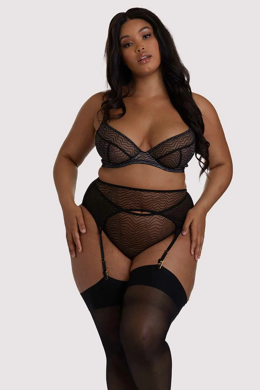 Coupon โจ Playful Promises Curve Exclusive Brianna Black Mesh Suspender ๐ 3 Playful Promises Curve Exclusive Brianna Black Mesh Suspender
