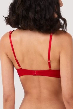 Hustler Maxine Red PVC Plunge Bra New In