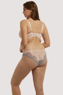 Hustler Jenny Graphic Lace Blush Brief Free Sexy Summer Brief