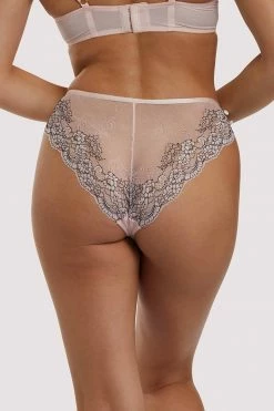 Hustler Jenny Graphic Lace Blush Brief Free Sexy Summer Brief