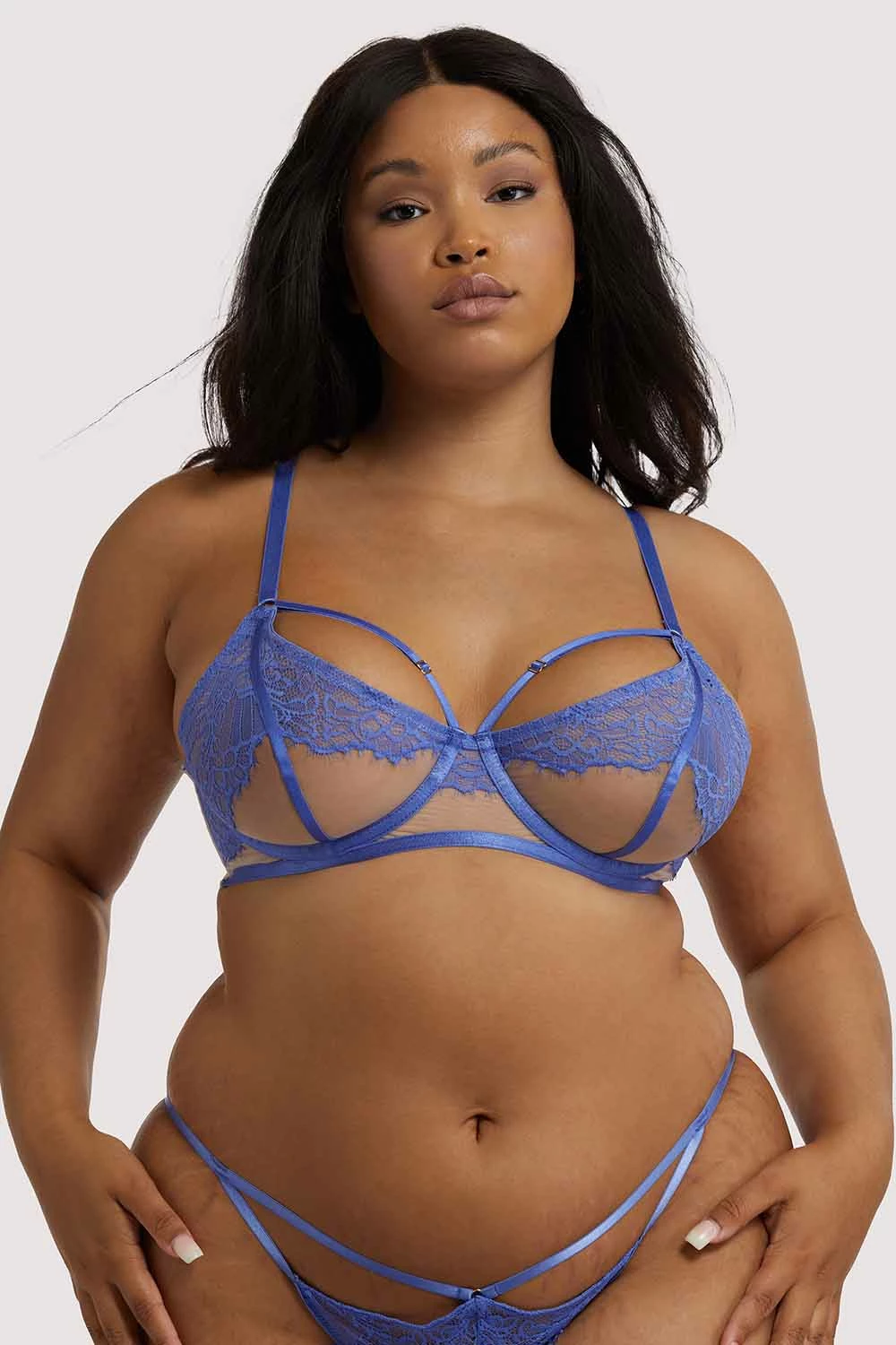 Discount ๐ Hustler Mya Blue Lace Bra ๐ 2 Hustler Mya Blue Lace Bra