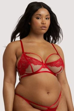 Best Pirce ๐ Hustler Mya Red Lace Bra ๐ 17 Hustler Mya Red Lace Bra