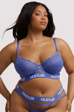 Cheapest ✔️ Hustler New In Bras Branded Lace Blue Bra 😍 20 Hustler New In Bras Branded Lace Blue Bra