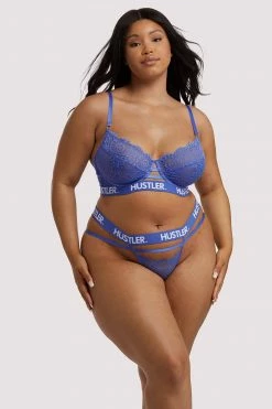 Cheapest ✔️ Hustler New In Bras Branded Lace Blue Bra 😍 28 Hustler New In Bras Branded Lace Blue Bra