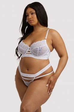 Hustler New In Bras Branded Lace White Bra