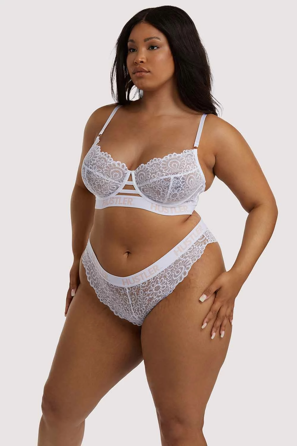 Flash Sale ๐ฅ Hustler Branded Lace White Brief โ๏ธ 11 Hustler Branded Lace White Brief