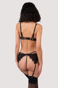 Hustler Reena Black Lace And Mesh Thong