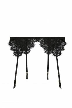 Hustler Reena Black Lace Suspender New In