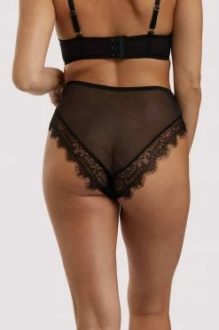Playful Promises Melina Black Highwaist Brief