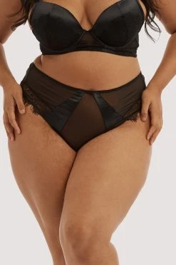 Playful Promises Melina Black Highwaist Brief