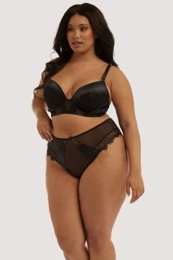 Playful Promises Melina Black Highwaist Brief