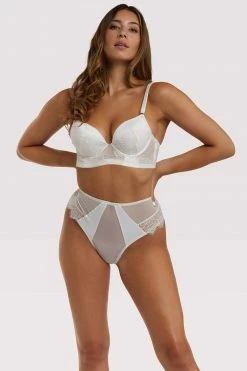 Playful Promises Melina Ivory Highwaist Brief Free Sexy Summer Brief
