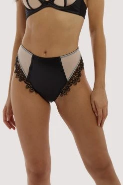 Playful Promises Anaise Black Highwaist Brief Knickers