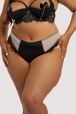 Playful Promises Anaise Black Highwaist Brief Knickers