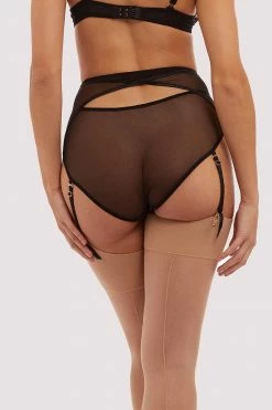 Playful Promises Knickers Charlie Black Cut-out Highwaist