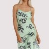 Kilo Brava Nightwear Green Moon Snake Dress