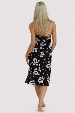 Discount 🥰 Kilo Brava Black Moon Snake 👗 Dress Nightwear 🥰 9 Kilo Brava Black Moon Snake Dress Nightwear