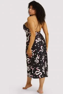 Discount 🥰 Kilo Brava Black Moon Snake 👗 Dress Nightwear 🥰 11 Kilo Brava Black Moon Snake Dress Nightwear