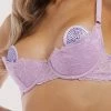 Playful Promises New In Accessories Lila Lilac Diamante Pasties