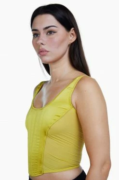 Cheapest ๐ Regalia Bobbi Panelled Basque Mustard ๐คฉ 7 Regalia Bobbi Panelled Basque Mustard