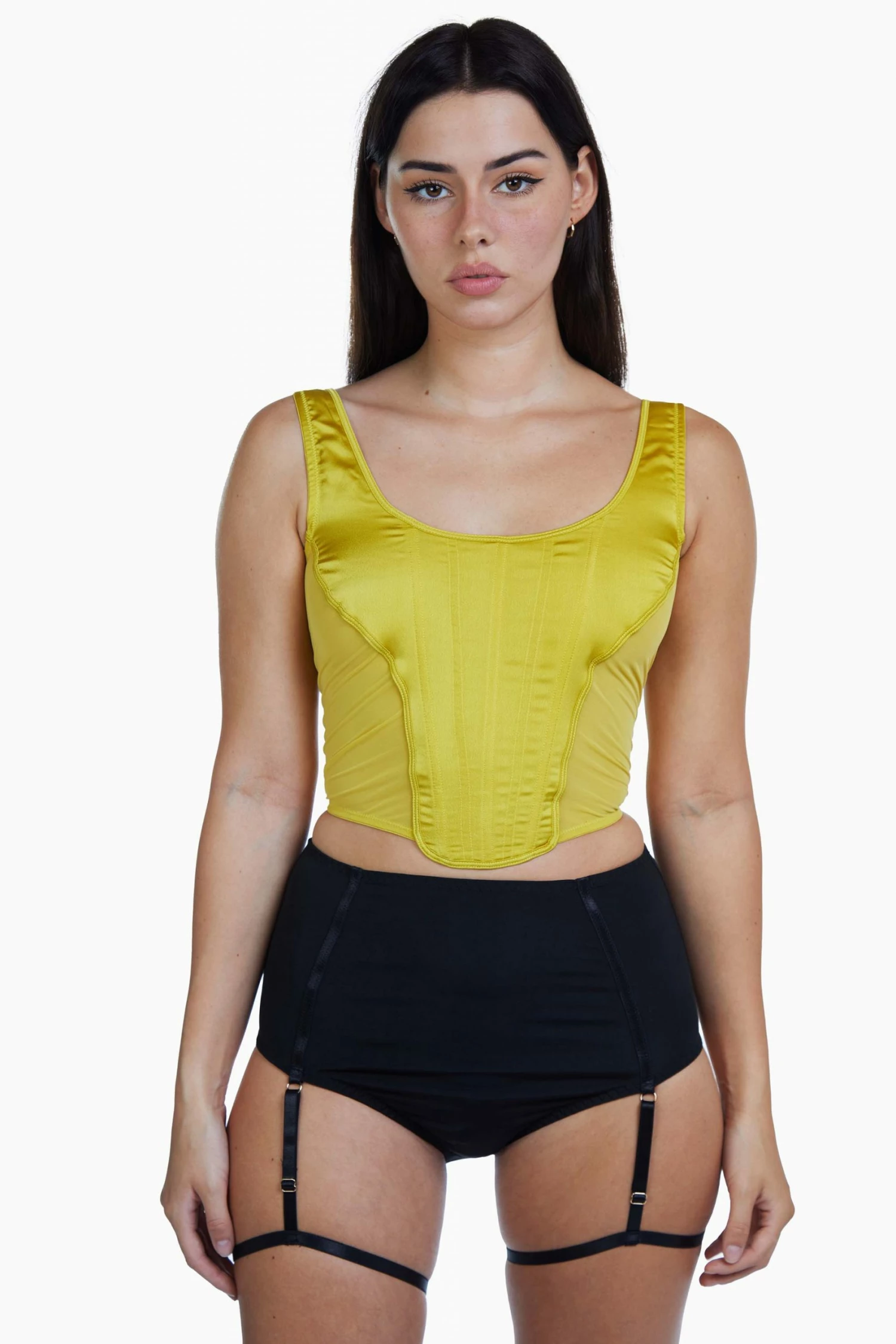 Cheapest ๐ Regalia Bobbi Panelled Basque Mustard ๐คฉ 1 Regalia Bobbi Panelled Basque Mustard