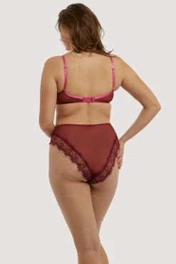 Wolf & Whistle Neve Kimono Print Plunge Bra