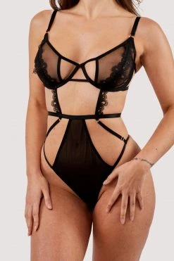 Wolf & Whistle New In Rylee Black Wired Cut Out Body