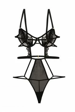 Wolf & Whistle New In Rylee Black Wired Cut Out Body