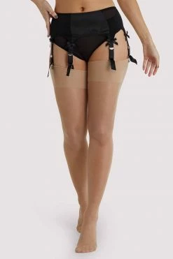 Playful Promises Light Nude Seamed Stockings Regular