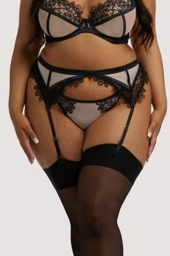 Playful Promises Anaise Black Suspender Belt
