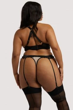 Playful Promises Anaise Black Suspender Belt