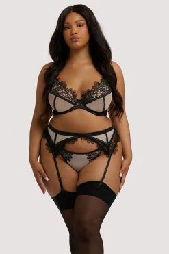 Playful Promises Anaise Black Suspender Belt
