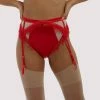 Playful Promises Anaise Red Suspender Belt New In