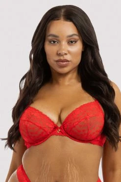 Squish Leomie Red Cherry Plunge Bra New In Bras
