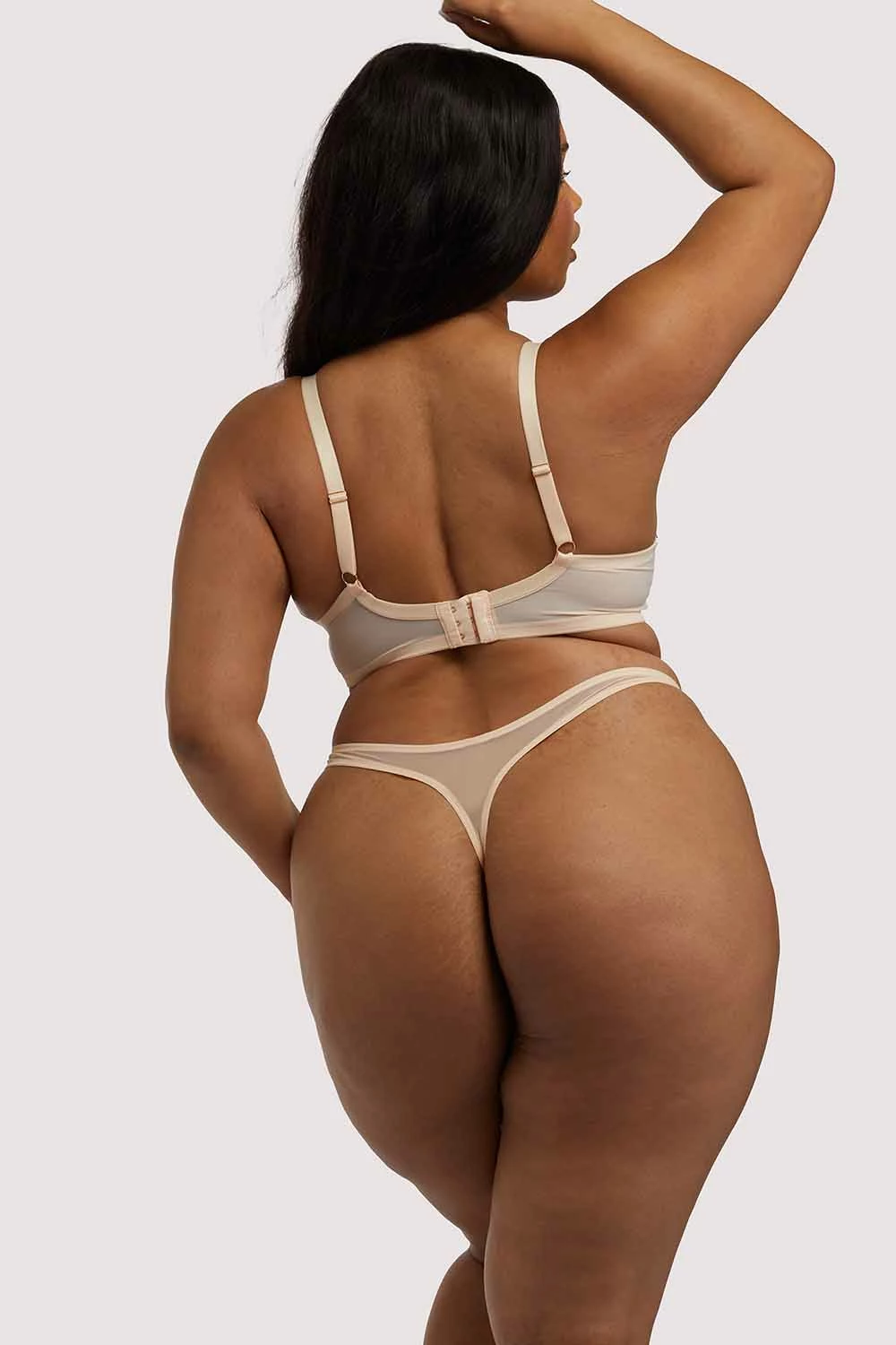 Discount 🤩 Playful Promises Knickers Skull & Roses Embroidery Peach Thong 🧨 8 Playful Promises Knickers Skull & Roses Embroidery Peach Thong