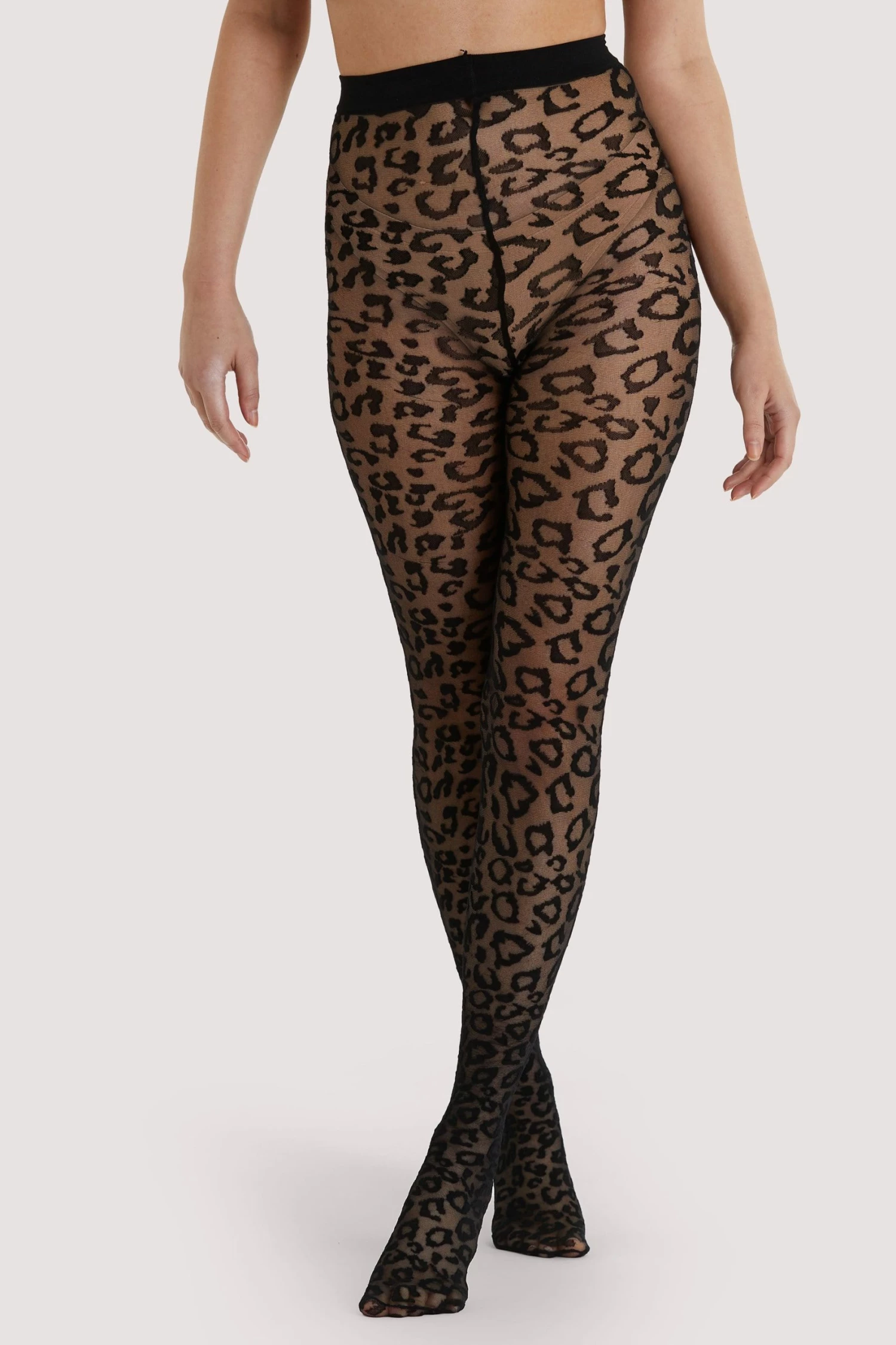 Brand new ๐ Bettie Page Lingerie Hosiery Leopard Knit Tights - Black US 4 - 18 ๐งจ 2 Bettie Page Lingerie Hosiery Leopard Knit Tights - Black US 4 - 18