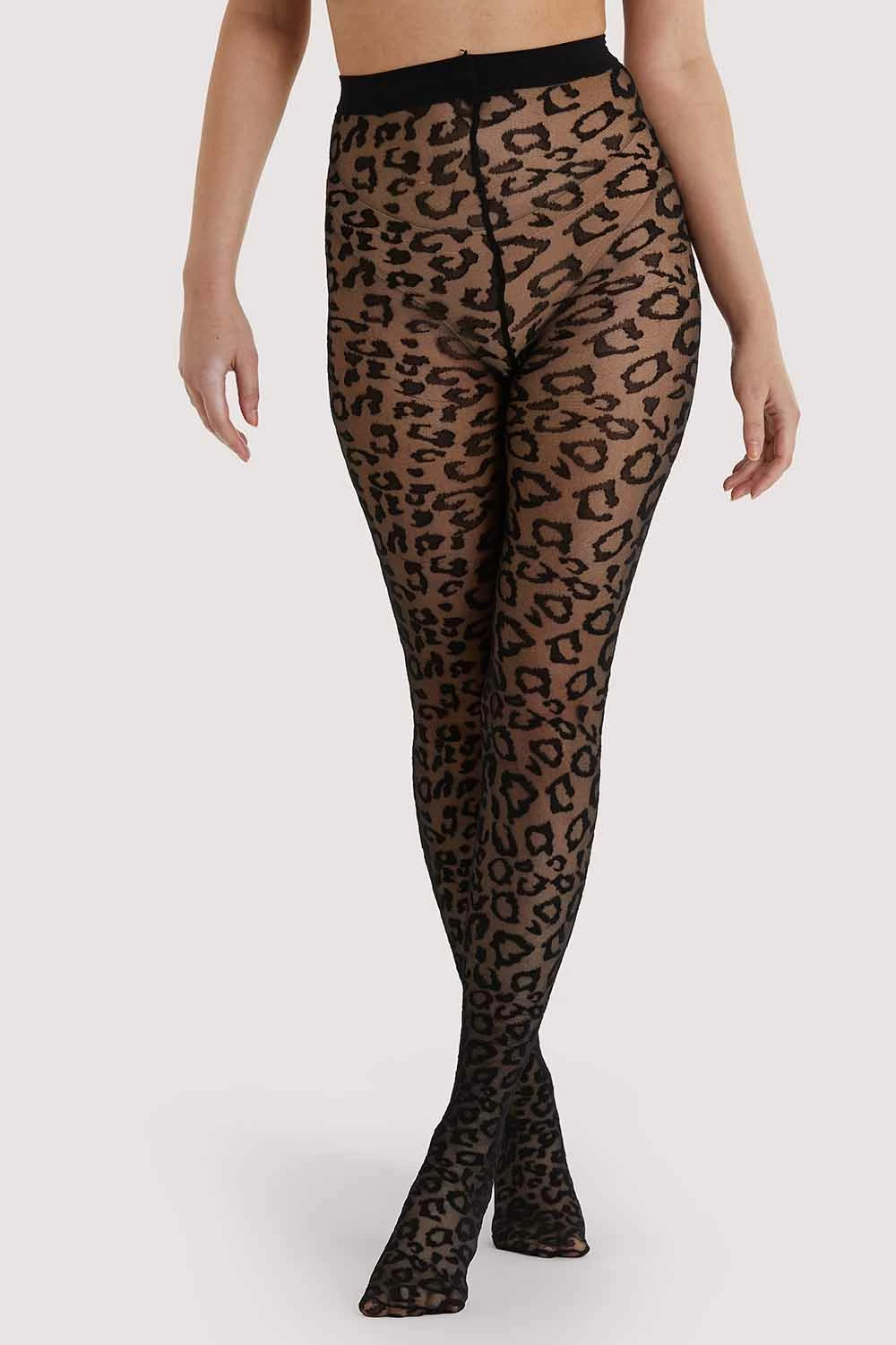 Brand new ๐ Playful Promises Black/Black Leopard Knit Tights Regular New In Accessories ๐ 2 Playful Promises Black/Black Leopard Knit Tights Regular New In Accessories