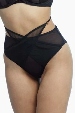Scantilly By Curvy Kate Black Magic High Waist Brazilian