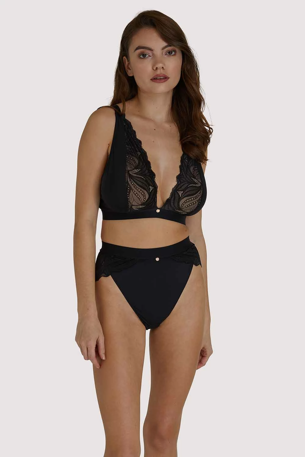 Discount 🔥 Scantilly By Curvy Kate Indulgence Black High Waist Brief Knickers ⭐ 3 Scantilly By Curvy Kate Indulgence Black High Waist Brief Knickers