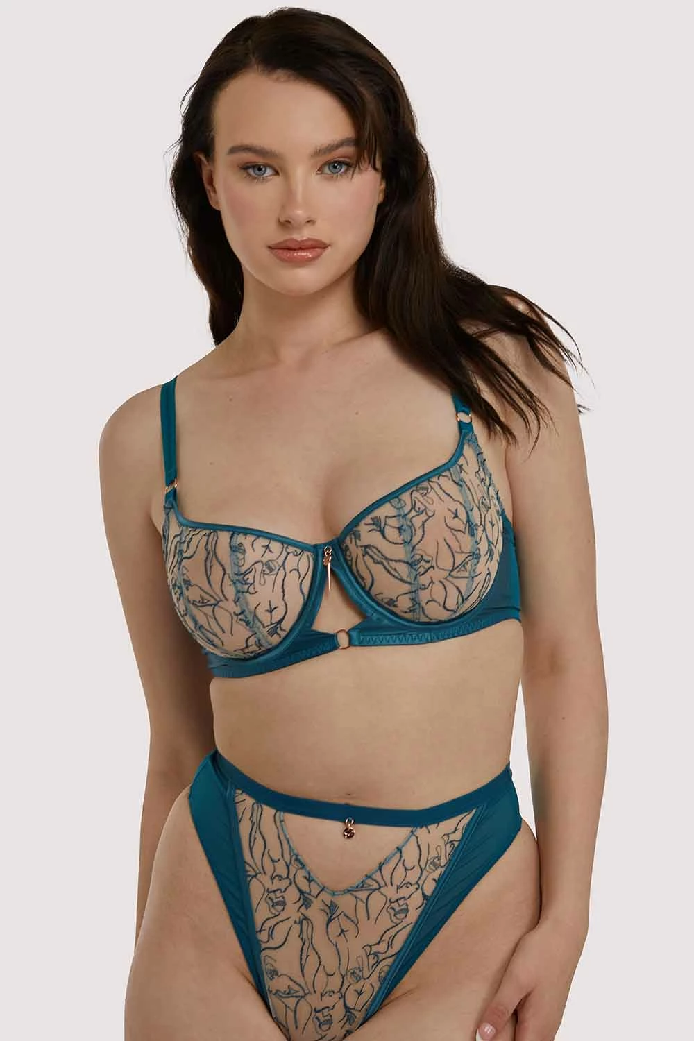 Flash Sale ⭐ Scantilly By Curvy Kate New In Sex Education Balcony Bra Teal 🤩 2 Scantilly By Curvy Kate New In Sex Education Balcony Bra Teal