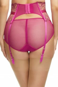 Dita Von Teese Lingerie Severine Rubine Suspender New In