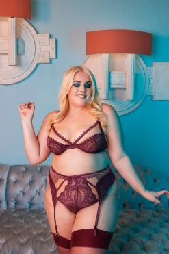 Outlet ⌛ Felicity Hayward X PP New In Astrid Merlot Lace And Trim High Waisted Brief ⌛ 13 Felicity Hayward X PP New In Astrid Merlot Lace And Trim High Waisted Brief