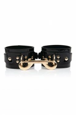 Cheap 🧨 Soft Paris Dahlia Patent Leather Ankle Cuffs 🤩 5 Soft Paris Dahlia Patent Leather Ankle Cuffs