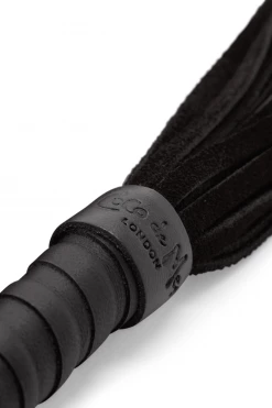 Coco De Mer Black Leather Small Flogger New In