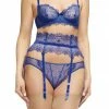 Dita Von Teese Lingerie Vedette Capri Blue Suspender