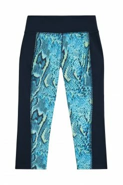 Wolf & Whistle Printed Crop Leggings Snake