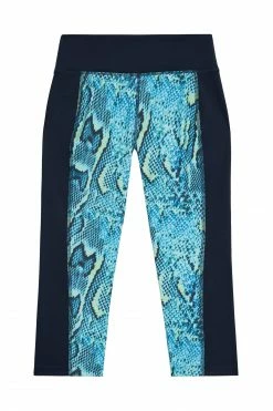 Best Pirce 🛒 Wolf & Whistle Printed Crop Leggings Snake Curve Activewear 🛒 7 Wolf & Whistle Printed Crop Leggings Snake Curve Activewear