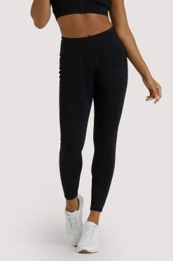 Wolf & Whistle Eco Black Mesh Panel Leggings