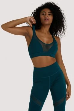 Wolf & Whistle Activewear Teal Racer Back Sports Bra