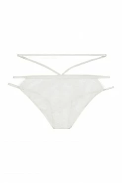 Wolf & Whistle Knickers Tanja White Lace Strappy Brief